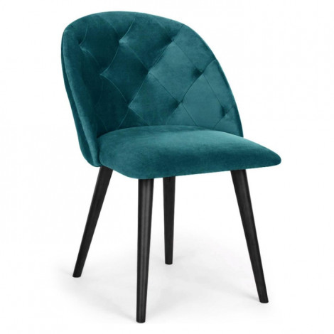 Chaise Design en Velours "Lonor" 81cm Vert|Chaise|Paris Prix