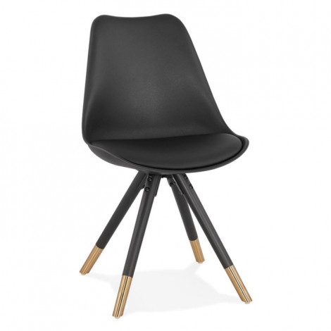 Chaise Design "Aliena" 82cm Noir & Or|Chaise|Paris Prix