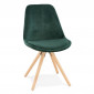 Chaise Vintage en Velours "Marty" 84cm Vert|Chaise|Paris Prix