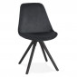 Chaise Vintage en Velours "Marty" 84cm Noir|Chaise|Paris Prix