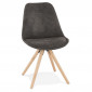 Chaise Design Scandinave "Rony" 84cm Gris & Naturel|Chaise|Paris Prix