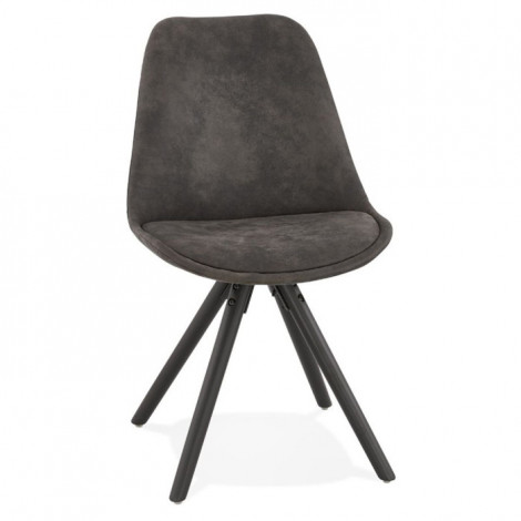 Chaise Design Scandinave "Rony" 84cm Gris & Noir|Chaise|Paris Prix