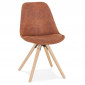 Chaise Design Scandinave "Rony" 84cm Marron & Naturel|Chaise|Paris Prix