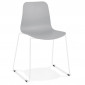 Chaise Design "Mandreo" 82cm Gris & Blanc|Chaise|Paris Prix