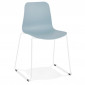 Chaise Design "Mandreo" 82cm Bleu & Blanc|Chaise|Paris Prix