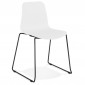 Chaise Design "Mandreo" 82cm Blanc & Noir|Chaise|Paris Prix
