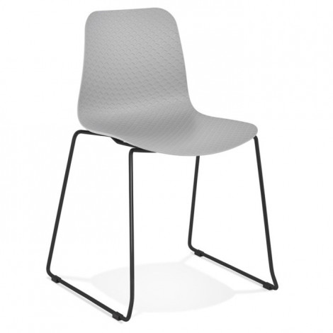Chaise Design "Mandreo" 82cm Gris & Noir|Chaise|Paris Prix