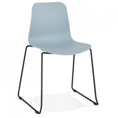 Chaise Design "Mandreo" 82cm Bleu & Noir|Chaise|Paris Prix