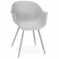 Chaise Design avec Accoudoirs "Sinco" 85cm Gris|Chaise|Paris Prix