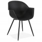 Chaise Design avec Accoudoirs "Sinco" 85cm Noir|Chaise|Paris Prix
