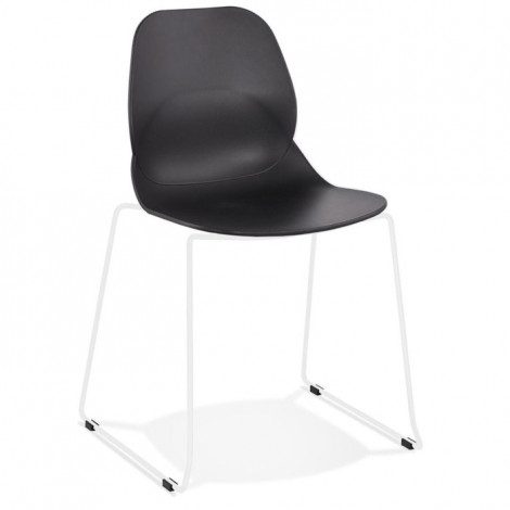 Chaise Design "Olganic" 85cm Noir & Blanc|Chaise|Paris Prix