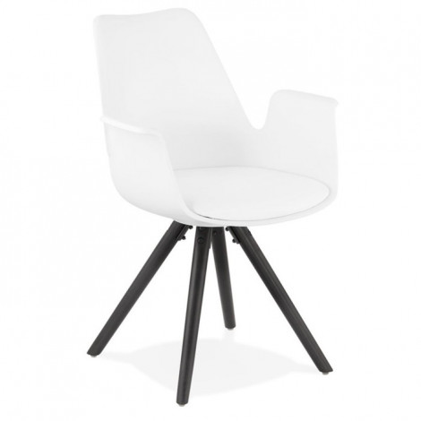 Chaise Design avec Accoudoirs "Zayven" 82cm Blanc|Chaise|Paris Prix