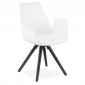 Chaise Design avec Accoudoirs "Zayven" 82cm Blanc|Chaise|Paris Prix