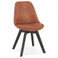 Chaise Design "Mirka" 85cm Marron & Noir|Chaise|Paris Prix