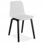 Chaise Design "Sparkling" 81cm Blanc & Noir|Chaise|Paris Prix