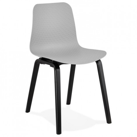 Chaise Design "Sparkling" 81cm Gris & Noir|Chaise|Paris Prix