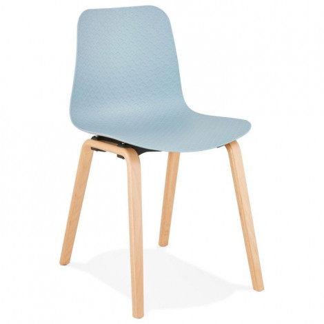 Chaise Design "Sparkling" 81cm Bleu & Naturel|Chaise|Paris Prix