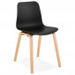 Chaise Design "Sparkling" 81cm Noir & Naturel|Chaise|Paris Prix