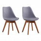 Lot de 2 Chaises Scandinaves "Seri" 81cm Gris|Chaise|Paris Prix