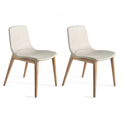 Lot de 2 Chaises Design "Lucia" 78cm Naturel|Chaise|Paris Prix