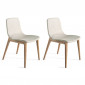 Lot de 2 Chaises Design "Lucia" 78cm Naturel|Chaise|Paris Prix