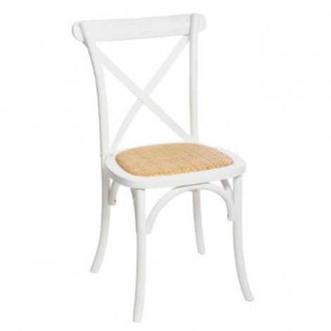 Chaise Bistrot en Bois "Isak" 86cm Blanc|Chaise|Paris Prix
