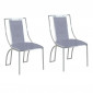 Lot de 2 Chaises en Velours "Lopin" 90cm Argent|Chaise|Paris Prix