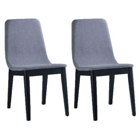 Lot de 2 Chaises Design "Felicio" 84cm Gris Clair|Chaise|Paris Prix