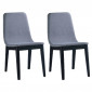 Lot de 2 Chaises Design "Felicio" 84cm Gris Clair|Chaise|Paris Prix