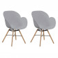 Lot de 2 Chaises Design "Amalia" 83cm Gris|Chaise|Paris Prix
