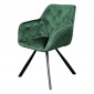 Chaise Design en Velours "Eann" 85cm Vert|Chaise|Paris Prix