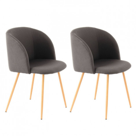 Lot de 2 Chaises Déco "Celina" 84 cm Noir|Chaise|Paris Prix
