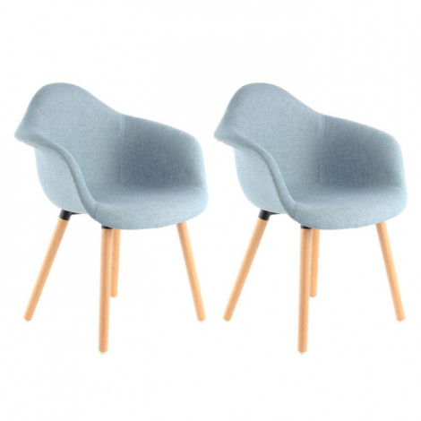Lot de 2 Chaises Design "Winston" 80cm Bleu|Chaise|Paris Prix