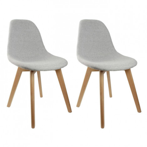 Lot de 2 Chaises Scandinave "Osaka" 87cm Gris|Chaise|Paris Prix