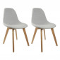 Lot de 2 Chaises Scandinave "Osaka" 87cm Gris|Chaise|Paris Prix