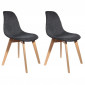 Lot de 2 Chaises Design "Maille" 85cm Noir|Chaise|Paris Prix