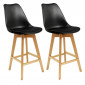 Lot de 2 Chaises de Bar "Californie" 105cm Noir|Chaise|Paris Prix
