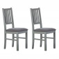 Lot de 2 Chaises Deisgn "Zerno" 95cm Gris|Chaise|Paris Prix