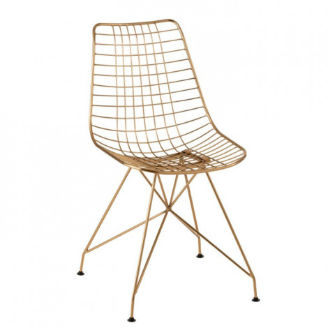 Chaise Design en Métal "Charlotte" 84cm Or|Chaise|Paris Prix