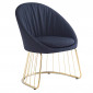 Chaise Design en Tissu "Mayra" 84cm Noir|Chaise|Paris Prix