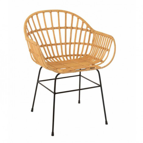 Chaise Design en Rotin "Keni" 80cm Naturel|Chaise|Paris Prix