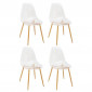 Lot de 4 Chaises Design "Taho" 85cm Transparent|Chaise|Paris Prix