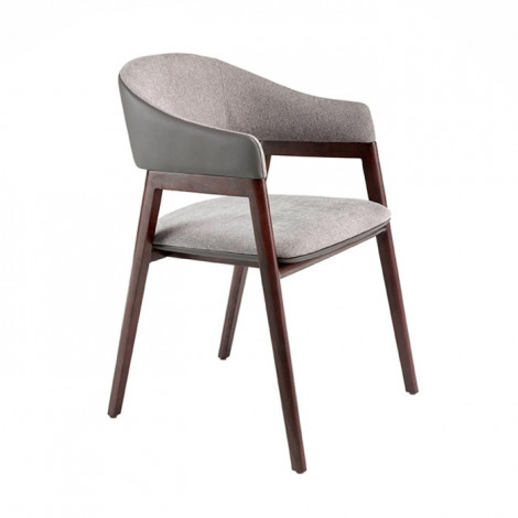 Chaise Rembourrée Design "Tania" 79cm Gris|Chaise|Paris Prix