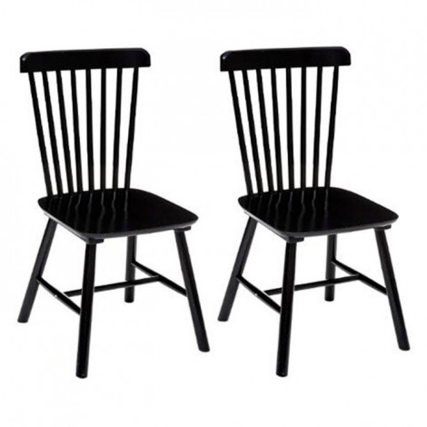 Lot de 2 Chaises en Bois "Isabel" 87cm Noir|Chaise|Paris Prix