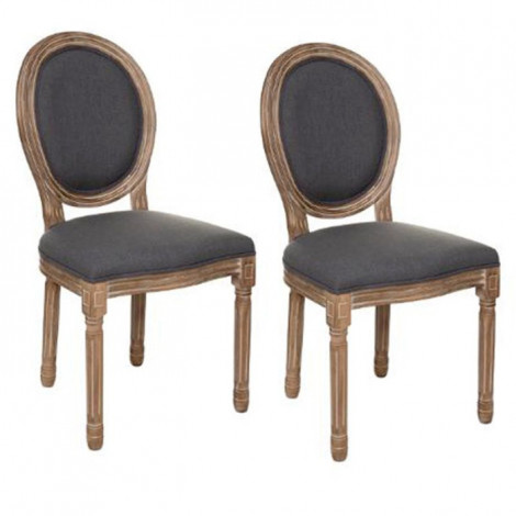 Lot de 2 Chaises Design "Cleon" 96cm Gris|Chaise|Paris Prix