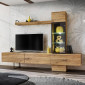 Ensemble Meuble TV design "Rise" 240cm Chêne|Meuble TV|Paris Prix