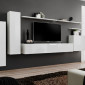 Meuble TV Mural Design "Switch I" 330cm Blanc|Meuble TV|Paris Prix