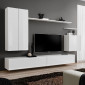 Meuble TV Mural Design "Switch II" 270cm Blanc|Meuble TV|Paris Prix