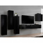 Meuble TV Mural Design "Switch II" 270cm Noir|Meuble TV|Paris Prix
