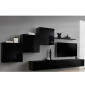 Meuble TV Mural Design "Switch X" 330cm Noir|Meuble TV|Paris Prix